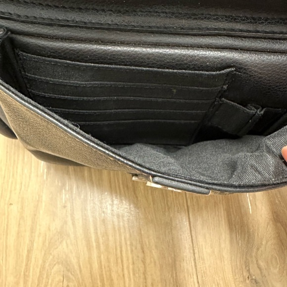 Mini black leather backpack - Picture 5 of 13